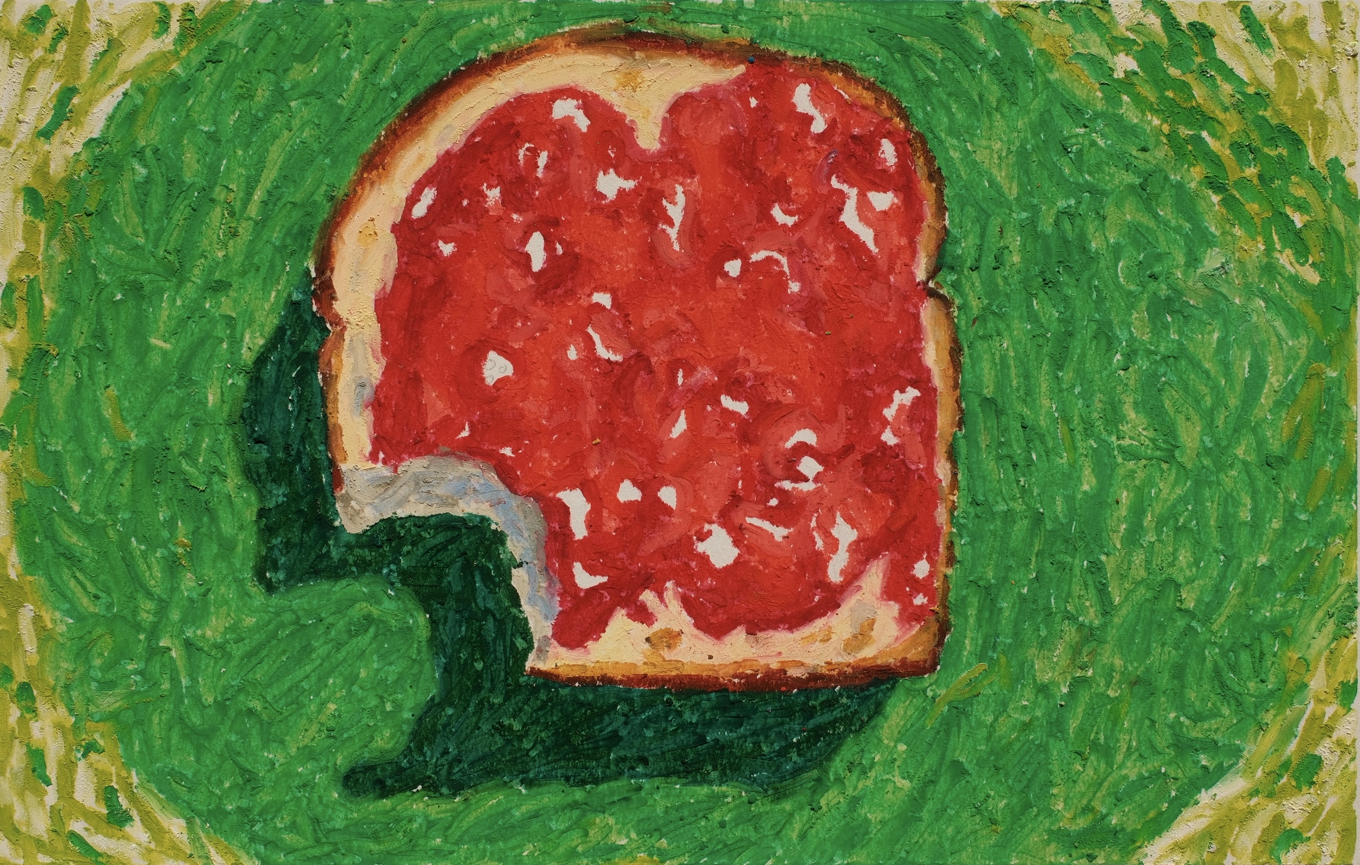 tostada con mermelada